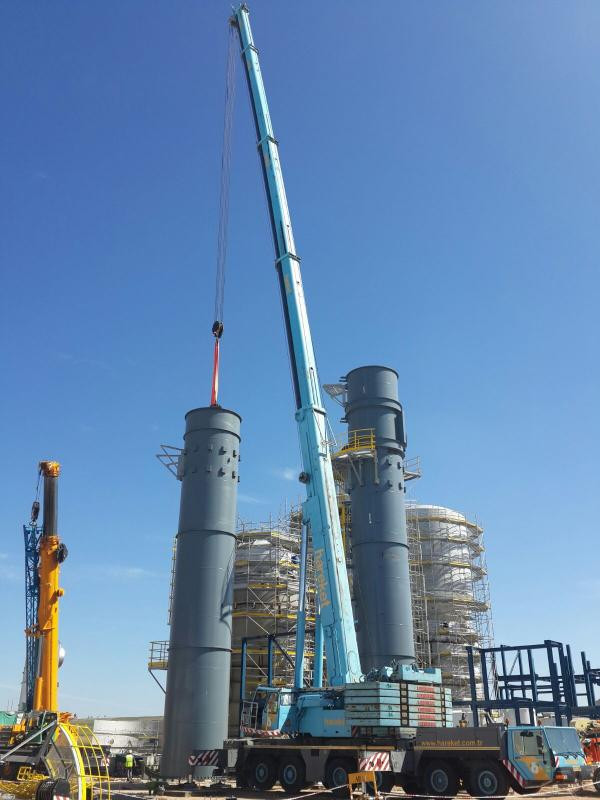 Mardin Mazıdağı Gübre Fabrikası İnşaatı - Vinç / Manlift / Telehandler Hizmeti