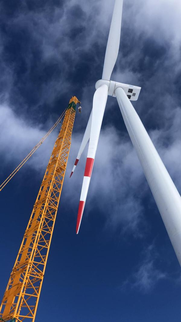 Aksu Rüzgar Enerji Santrali (RES) Türbin Montajı