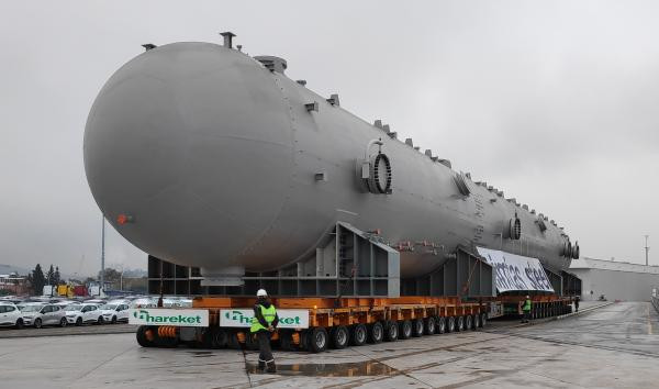 Çimtaş Gemlik - Gemlik Borusan port slug catcher taşıması