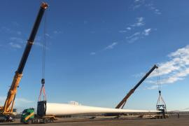 Installation of Wind Turbines continue at Aksu Wind Energy Plant Kayseri