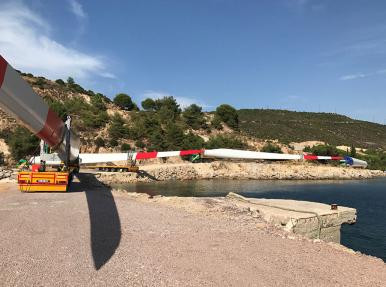 Dere Cons. Goldwind/ 7 Adet GOLDWIND rüzgar türbinin taşıması ve kurulumu