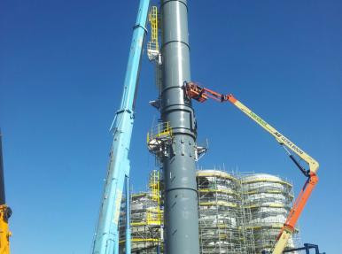 Mardin Mazıdağı Gübre Fabrikası İnşaatı - Vinç / Manlift / Telehandler Hizmeti