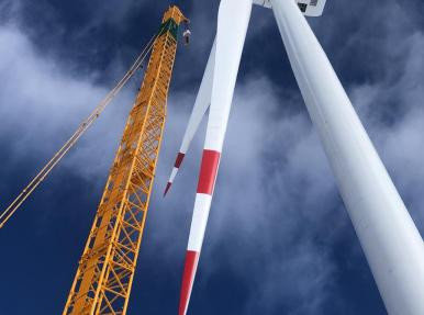 Aksu Rüzgar Enerji Santrali (RES) Türbin Montajı