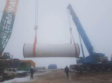 Aksu Rüzgar Enerji Santrali (RES) Türbin Montajı