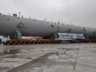 Çimtaş Gemlik - Gemlik Borusan port slug catcher taşıması