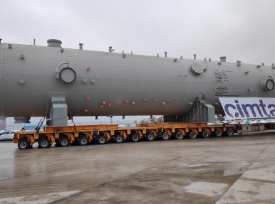 Çimtaş Gemlik - Gemlik Borusan port slug catcher taşıması