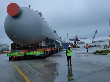 Çimtaş Gemlik - Gemlik Borusan port slug catcher taşıması