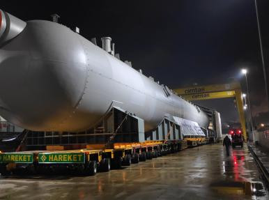Çimtaş Gemlik - Gemlik Borusan port slug catcher taşıması