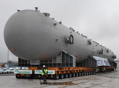 Çimtaş Gemlik - Gemlik Borusan port slug catcher taşıması
