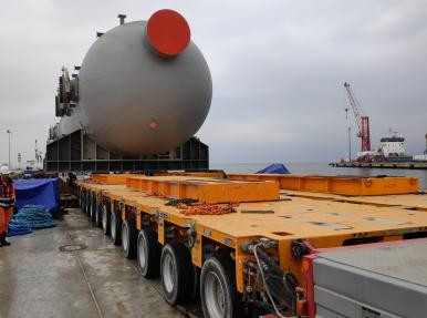 Çimtaş Gemlik - Gemlik Borusan port slug catcher taşıması