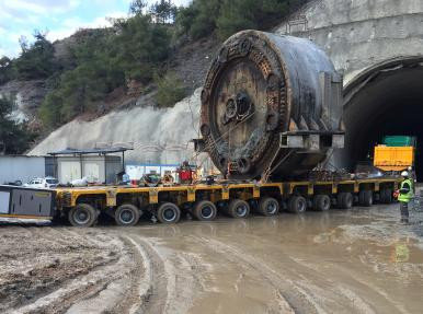 Bilecik - Dismantling of a TBM Main Bearing