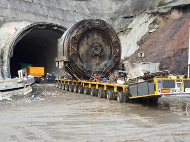 Bilecik - Dismantling of a TBM Main Bearing