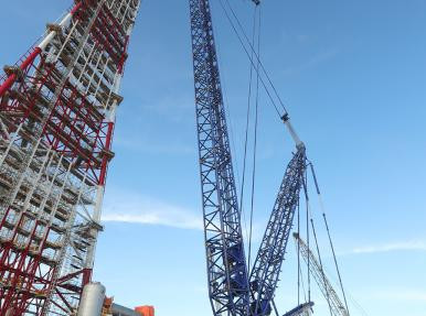 Flare Stack Module Installation at Duqm Refinery