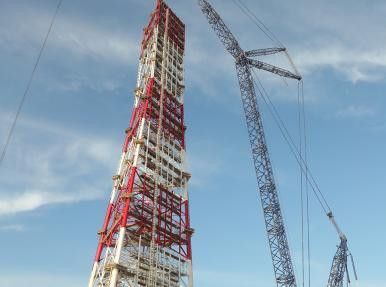 Flare Stack Module Installation at Duqm Refinery