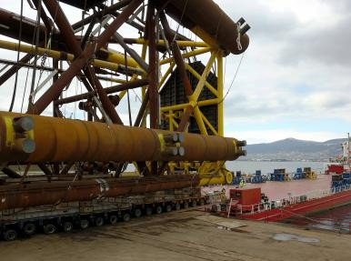650 Tonluk Load-Out operasyonları