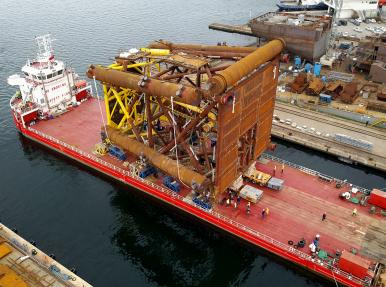 650 Tonluk Load-Out operasyonları