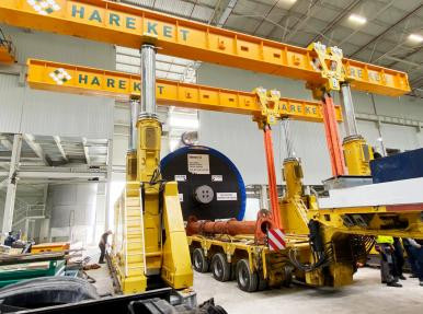 Hidrolik Gantry ile Yankee Cylinder montajı