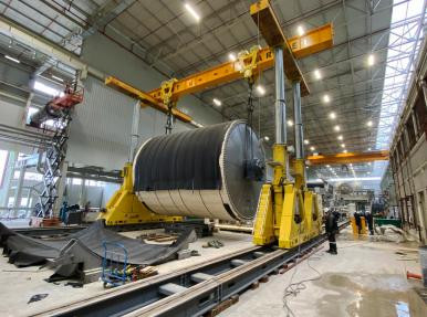 Hidrolik Gantry ile Yankee Cylinder montajı