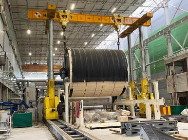Hidrolik Gantry ile Yankee Cylinder montajı