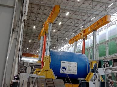 Hidrolik Gantry ile Yankee Cylinder montajı