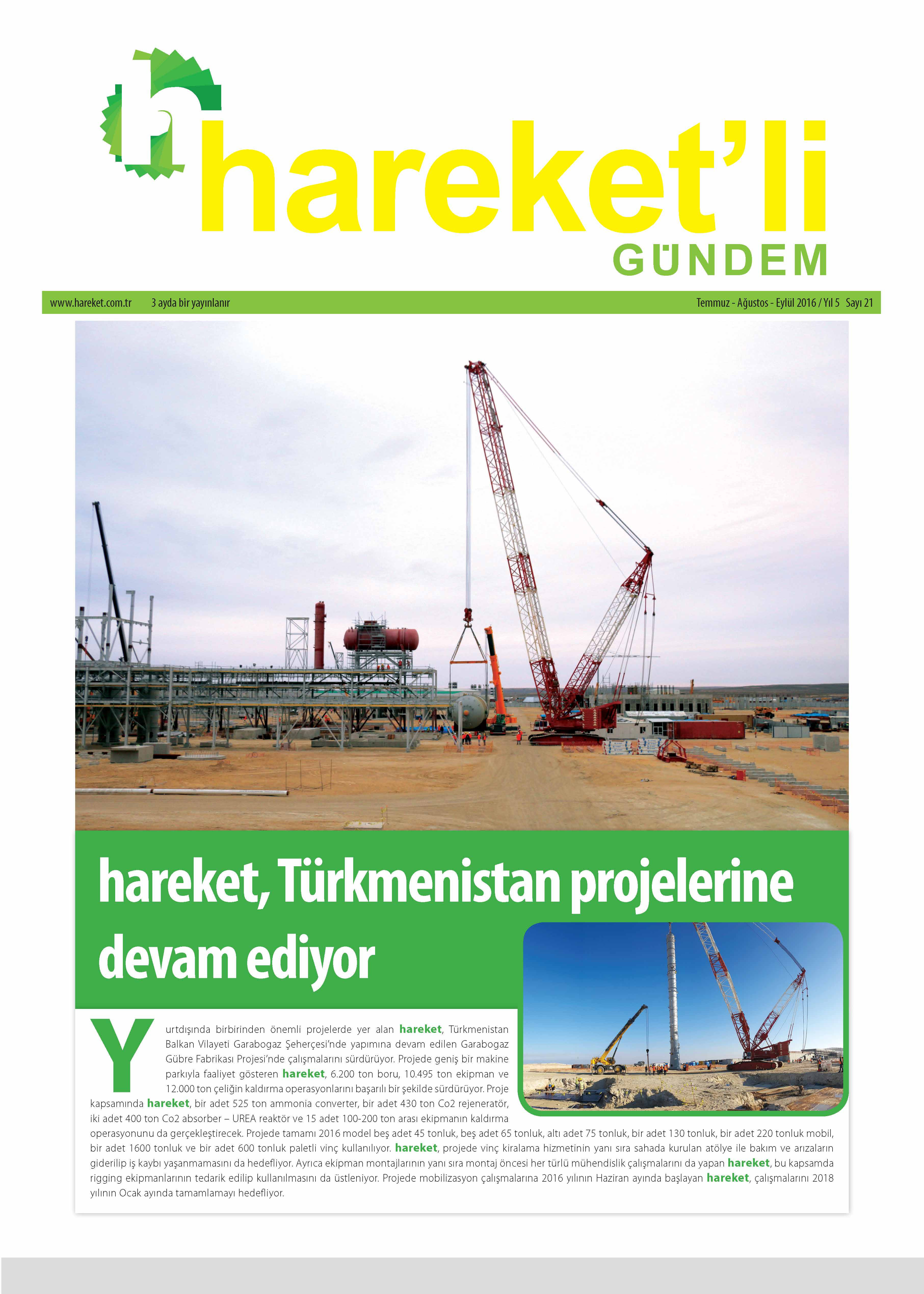 Hareket'li Gündem Dergisi - 21.SAYI