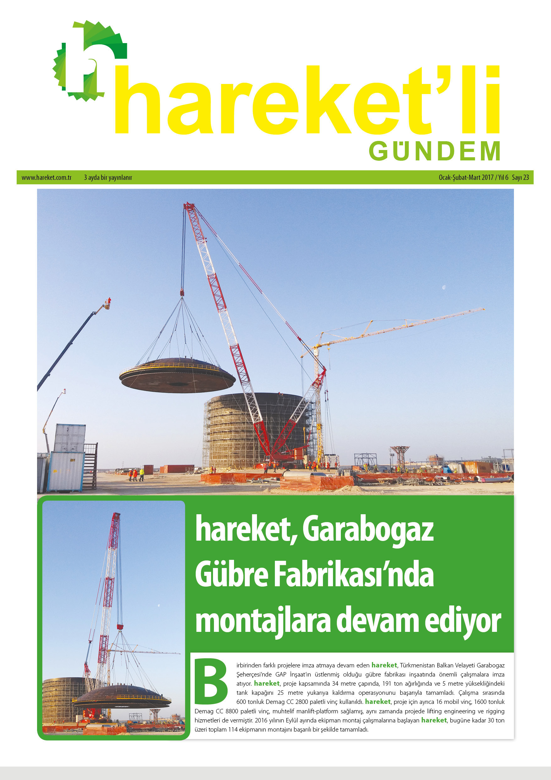 Hareket'li Gündem Dergisi - 23.SAYI