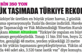 11 BİN 350 TON YÜK TAŞIMADA TÜRKİYE REKORU