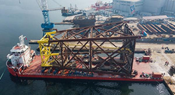 650 Tonluk Load-Out operasyonları